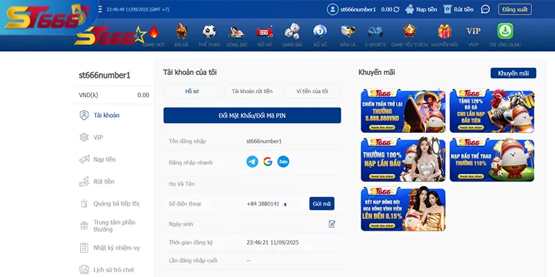 ST666 bảo vệ dữ liệu người chơi bằng các phương thức bảo mật hàng đầu